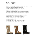 Toggle 0015. Duffle Shearling Boots - 3colors