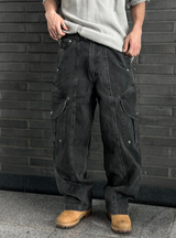 [S/S] Vacance damage v neck half knit(3color)