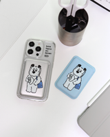 ブルーバッグ マグセーフカードウォレット(silver)