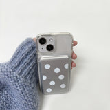 dot magsafe silver card wallet (single product)