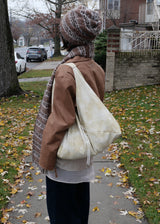 Sof Knit Long Muffler_Melange Brown