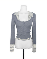 preti collar button u-neck nt