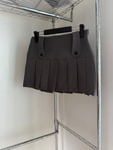 バートンプリーツミニスカート (2 colors)