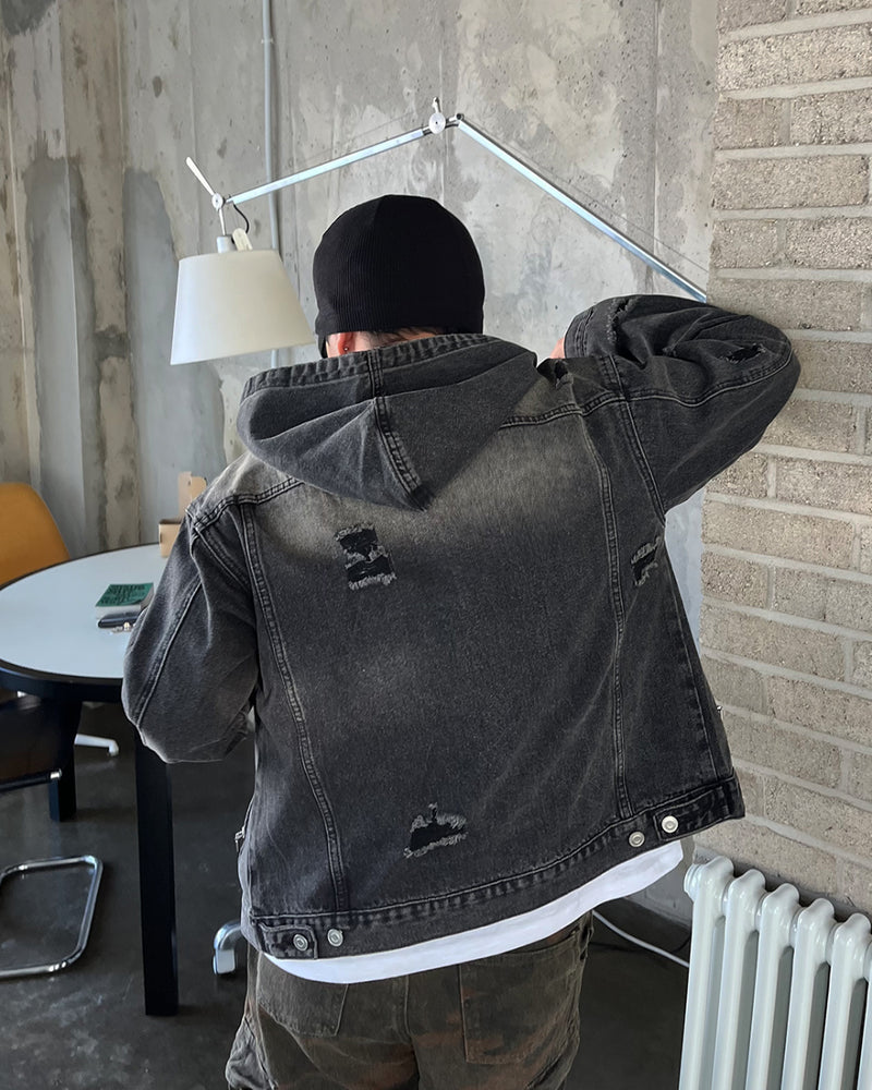 EV Dekki Hood Denim  jacket (2C)