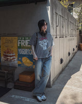 べロッドクロッププリントショートスリーブTシャツ