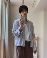 Peak Crop Striped Shirt