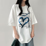 Ous レタリング スケッチ ボックスフィット 半袖 Tシャツ