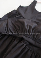 frill cancan layered mini-dress