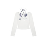 Check Ribbon Layered Long Sleeve 232577622