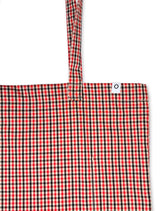 0 Applique Check Eco Bag / Red