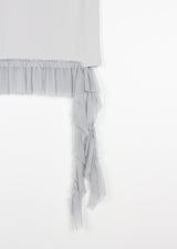 EYELET FRILL SLEEVELESS
