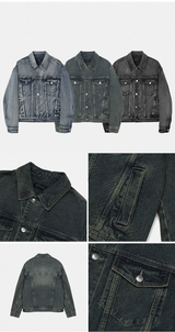 contemble snow denim jacket