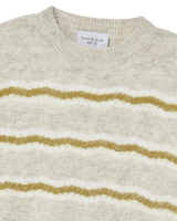 25FW WAVE STRIPE MOHAIR KNIT IVORY