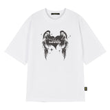 HOLY HEART ANGEL OVER FIT SHORT-SLEEVED T-SHIRT_WHITE