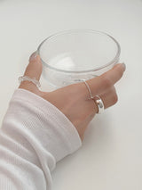 [4 set] summer beads layered ring set / bold summer ring