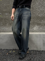 Deep blue green wide pants