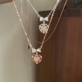 silver heart necklace