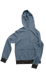 blue stripe hoodie