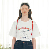 ハッピーバニーTシャツ - ホワイト