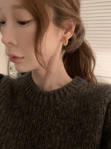 Silver balls earrings(2color)