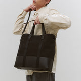 Dual Top Canvas Tote Bag_Black