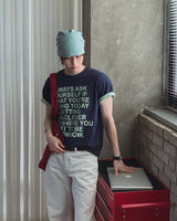 ウェルドーン レタリング カラー マッチング ショート スリーブ Tシャツ