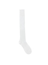 Sheer See-Through Shirred Long Knee-High Socks