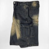 Usual Washing Bermuda Cargo Denim Pants - 5COLOR