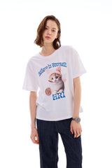 RABBIT CAT T-SHIRT