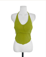 du deep cozy halter sleeveless top