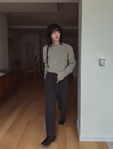 Tei Brushed Two Pin Tuck Slacks