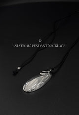 シルバービッグペンダントネックレス