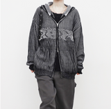(Unisex) オナンツーウェイフーディドジップアップ