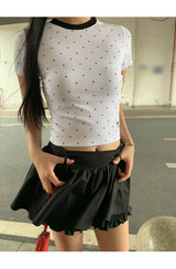 Him Dot Round Short-Sleeved T-Shirt