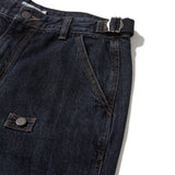 Cargo denim work pants / Deep Indigo