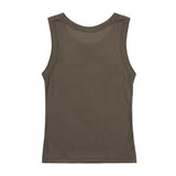 3-Way Dot Mesh Layered Sleeveless (Brown) F25QB134