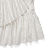 Ruffle long skirt_ivory