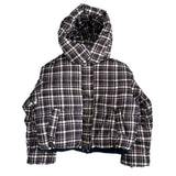 Witty Bulky Check 2-Way Zipper Hood Puffer