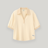 ハーフオープンカラーTシャツ