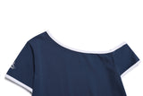 Kitsch Star One Shoulder T-shirt - 2COLOR