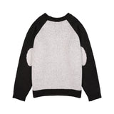 [FANCY X DUSTY] オーバーフィットカラーブロックプルオーバーニット (BLACK) F25NM1007