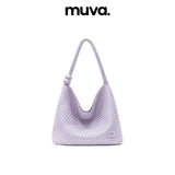 muva. ビーズ 手編み 大容量 2WAY ショルダーバッグ
