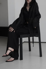 see-through overfit twinkle shirt (4color)