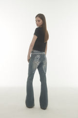 lace bt pants (blue)