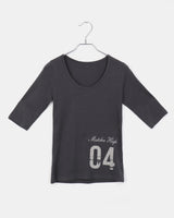 Kinun ナンバープリント ラウンドネック 半袖Tシャツ