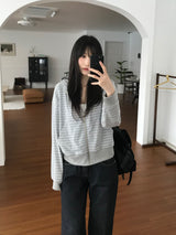 ラージストライプフーデッドジップアップ (one color)