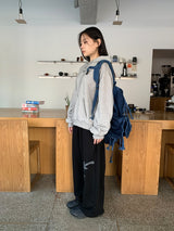 Kusaki Check Button Hoodie