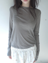 バラ長袖Tシャツ
