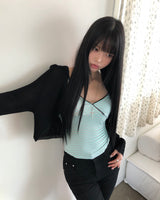 トーニングボレロクロップカーディガン