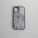 [MADE] zebra glass bumper case (gray)